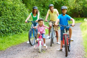 Summer fun for Single Parents. Riding Bikes Families.com