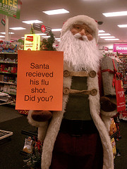 Santa and flu shot