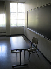 empty classroom