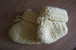 baby booties yellow resized