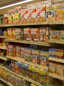 aisle of cereal