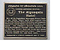 Algonquin plaque