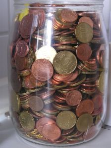 jar of coins