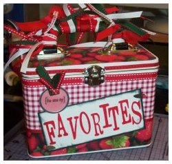 scrapbooking altered art lunch boxes