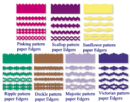 decorative scissors, paper edgers