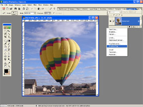 Hot air balloon editing. 