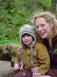 mother and child outdoors