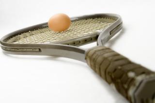 tennis racket and ball