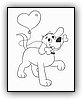 Clifford - everyone's favorite big red dog.  Just one example of a free coloring sheet available on the web!